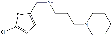 [(5-chlorothiophen-2-yl)methyl][3-(piperidin-1-yl)propyl]amine 化学構造式