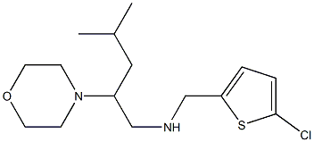 [(5-chlorothiophen-2-yl)methyl][4-methyl-2-(morpholin-4-yl)pentyl]amine Structure