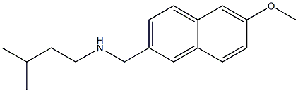 [(6-methoxynaphthalen-2-yl)methyl](3-methylbutyl)amine 化学構造式
