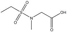 [(ethylsulfonyl)(methyl)amino]acetic acid,,结构式