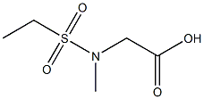 [(ethylsulfonyl)(methyl)amino]acetic acid Struktur