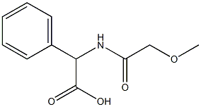 [(methoxyacetyl)amino](phenyl)acetic acid 化学構造式