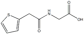 [(thien-2-ylacetyl)amino]acetic acid Structure