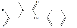 [{[(4-fluorophenyl)amino]carbonyl}(methyl)amino]acetic acid Struktur