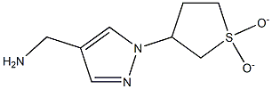 [1-(1,1-dioxidotetrahydrothien-3-yl)-1H-pyrazol-4-yl]methylamine 化学構造式