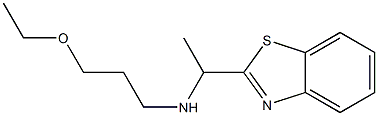[1-(1,3-benzothiazol-2-yl)ethyl](3-ethoxypropyl)amine,,结构式