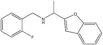[1-(1-benzofuran-2-yl)ethyl][(2-fluorophenyl)methyl]amine Structure