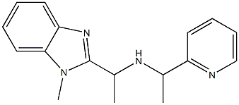 [1-(1-methyl-1H-1,3-benzodiazol-2-yl)ethyl][1-(pyridin-2-yl)ethyl]amine 结构式