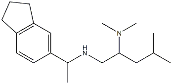 [1-(2,3-dihydro-1H-inden-5-yl)ethyl][2-(dimethylamino)-4-methylpentyl]amine,,结构式