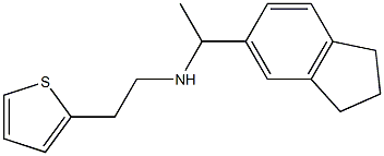 [1-(2,3-dihydro-1H-inden-5-yl)ethyl][2-(thiophen-2-yl)ethyl]amine Struktur