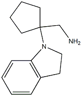 [1-(2,3-dihydro-1H-indol-1-yl)cyclopentyl]methylamine Struktur