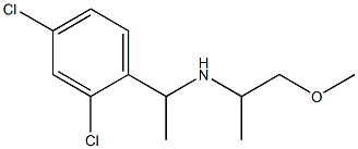 [1-(2,4-dichlorophenyl)ethyl](1-methoxypropan-2-yl)amine Struktur