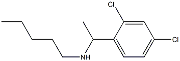 [1-(2,4-dichlorophenyl)ethyl](pentyl)amine 化学構造式