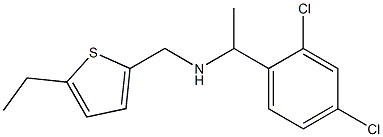 [1-(2,4-dichlorophenyl)ethyl][(5-ethylthiophen-2-yl)methyl]amine Structure