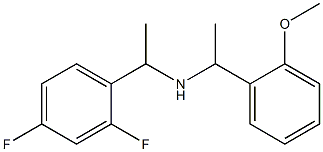 [1-(2,4-difluorophenyl)ethyl][1-(2-methoxyphenyl)ethyl]amine,,结构式