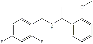 [1-(2,4-difluorophenyl)ethyl][1-(2-methoxyphenyl)ethyl]amine|