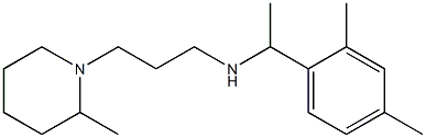 [1-(2,4-dimethylphenyl)ethyl][3-(2-methylpiperidin-1-yl)propyl]amine 结构式