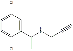 [1-(2,5-dichlorophenyl)ethyl](prop-2-yn-1-yl)amine,,结构式