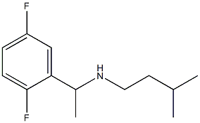 [1-(2,5-difluorophenyl)ethyl](3-methylbutyl)amine 化学構造式