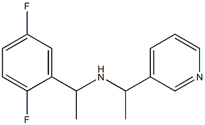 [1-(2,5-difluorophenyl)ethyl][1-(pyridin-3-yl)ethyl]amine,,结构式