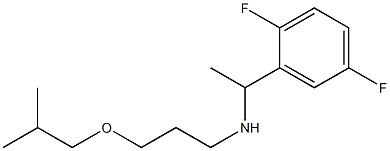 [1-(2,5-difluorophenyl)ethyl][3-(2-methylpropoxy)propyl]amine,,结构式