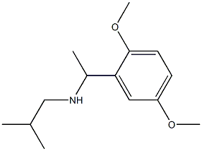 [1-(2,5-dimethoxyphenyl)ethyl](2-methylpropyl)amine 化学構造式