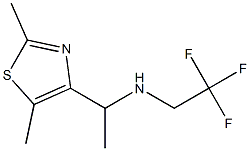 [1-(2,5-dimethyl-1,3-thiazol-4-yl)ethyl](2,2,2-trifluoroethyl)amine Structure