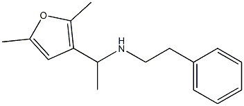 [1-(2,5-dimethylfuran-3-yl)ethyl](2-phenylethyl)amine 化学構造式