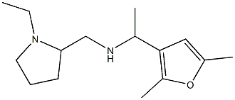 [1-(2,5-dimethylfuran-3-yl)ethyl][(1-ethylpyrrolidin-2-yl)methyl]amine Struktur
