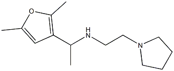 [1-(2,5-dimethylfuran-3-yl)ethyl][2-(pyrrolidin-1-yl)ethyl]amine 化学構造式