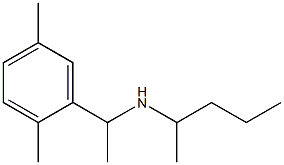 [1-(2,5-dimethylphenyl)ethyl](pentan-2-yl)amine Structure