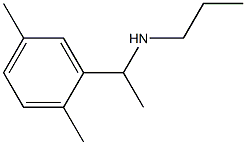 [1-(2,5-dimethylphenyl)ethyl](propyl)amine Structure