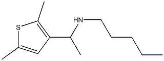 [1-(2,5-dimethylthiophen-3-yl)ethyl](pentyl)amine Struktur