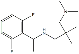 [1-(2,6-difluorophenyl)ethyl]({2-[(dimethylamino)methyl]-2-methylpropyl})amine 化学構造式