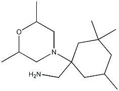 [1-(2,6-dimethylmorpholin-4-yl)-3,3,5-trimethylcyclohexyl]methanamine Structure