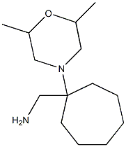 [1-(2,6-dimethylmorpholin-4-yl)cycloheptyl]methylamine,,结构式