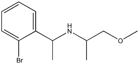 [1-(2-bromophenyl)ethyl](1-methoxypropan-2-yl)amine 化学構造式