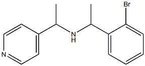 [1-(2-bromophenyl)ethyl][1-(pyridin-4-yl)ethyl]amine 化学構造式