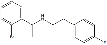[1-(2-bromophenyl)ethyl][2-(4-fluorophenyl)ethyl]amine,,结构式