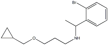 [1-(2-bromophenyl)ethyl][3-(cyclopropylmethoxy)propyl]amine 结构式