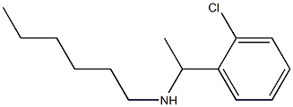 [1-(2-chlorophenyl)ethyl](hexyl)amine,,结构式