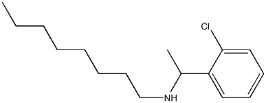 [1-(2-chlorophenyl)ethyl](octyl)amine 化学構造式