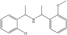 [1-(2-chlorophenyl)ethyl][1-(2-methoxyphenyl)ethyl]amine Struktur