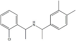 [1-(2-chlorophenyl)ethyl][1-(3,4-dimethylphenyl)ethyl]amine,,结构式