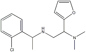 [1-(2-chlorophenyl)ethyl][2-(dimethylamino)-2-(furan-2-yl)ethyl]amine Struktur