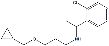 [1-(2-chlorophenyl)ethyl][3-(cyclopropylmethoxy)propyl]amine Structure