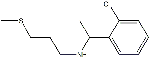 [1-(2-chlorophenyl)ethyl][3-(methylsulfanyl)propyl]amine Structure