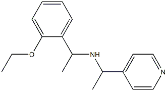 [1-(2-ethoxyphenyl)ethyl][1-(pyridin-4-yl)ethyl]amine 结构式