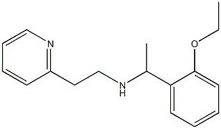 [1-(2-ethoxyphenyl)ethyl][2-(pyridin-2-yl)ethyl]amine 化学構造式