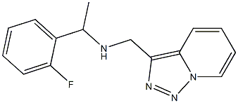 [1-(2-fluorophenyl)ethyl]({[1,2,4]triazolo[3,4-a]pyridin-3-ylmethyl})amine Structure